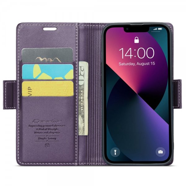 CaseMe iPhone 15 Plus Etui 023 Serie Lilla
