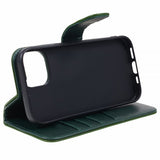 Nordic Covers iPhone 15 Plus Etui Essential Leather Juniper Green