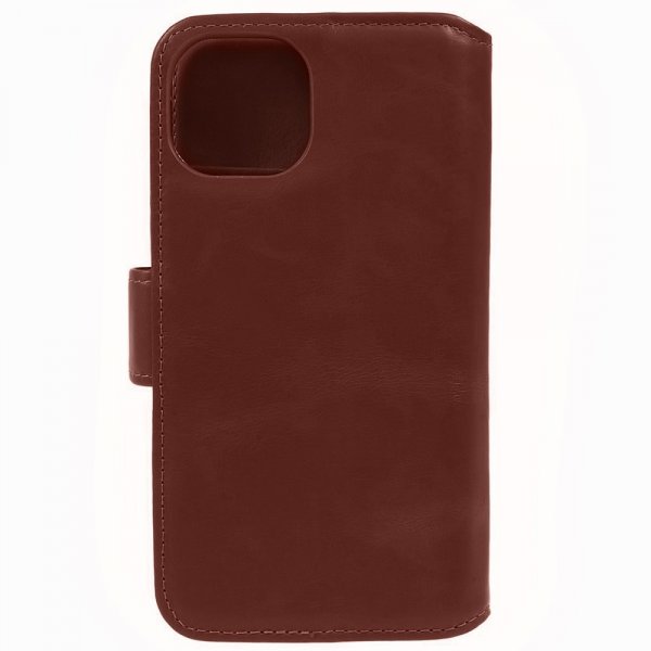 Nordic Covers iPhone 15 Plus Etui Essential Læder Maple Brown
