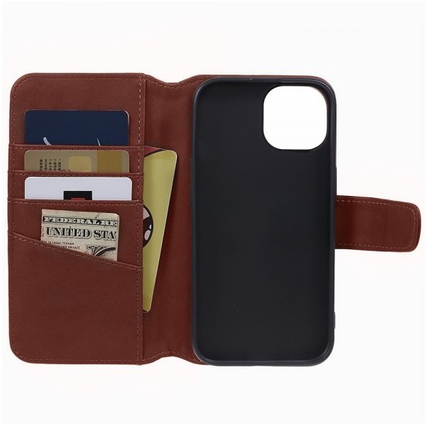 Nordic Covers iPhone 15 Plus Etui Essential Læder Maple Brown