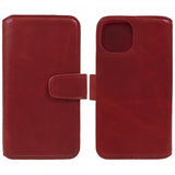Nordic Covers iPhone 15 Plus Etui Essential Læder Valmue Rød