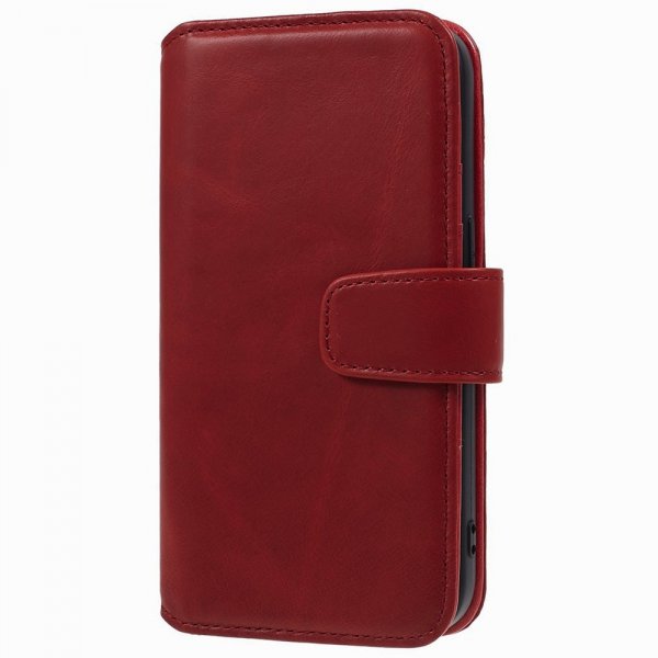 Nordic Covers iPhone 15 Plus Etui Essential Læder Valmue Rød