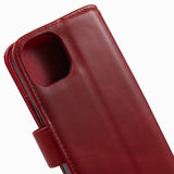 Nordic Covers iPhone 15 Plus Etui Essential Læder Valmue Rød