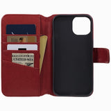 Nordic Covers iPhone 15 Plus Etui Essential Læder Valmue Rød