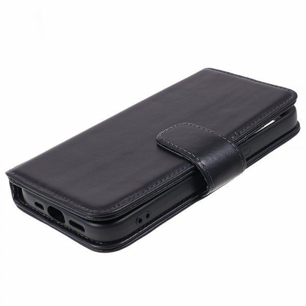 Nordic Covers iPhone 15 Plus Essential lædercover Ravnsort
