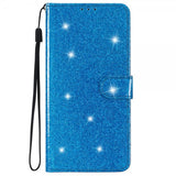 iPhone 15 Plus Cover Glitter Blå