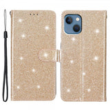 iPhone 15 Plus Cover Glitter Guld