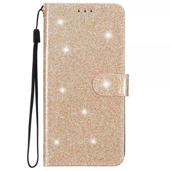 iPhone 15 Plus Cover Glitter Guld