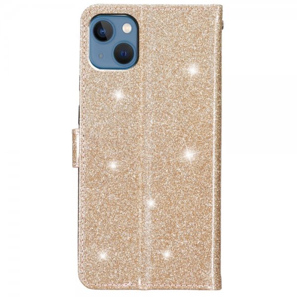 iPhone 15 Plus Cover Glitter Guld