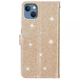 iPhone 15 Plus Cover Glitter Guld