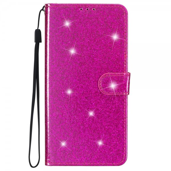 iPhone 15 Plus Cover Glitter Magenta