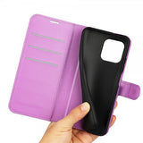 iPhone 15 Plus Cover Litchi Lilla