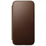 Nomad iPhone 15 Plus Cover Modern Leather Folio Brun