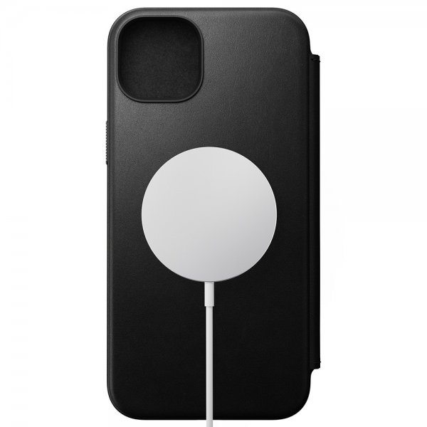 Nomad iPhone 15 Plus Etui Modern Leather Folio Sort