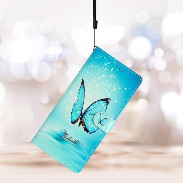 iPhone 15 Plus Cover Motiv Blå Sommerfugl