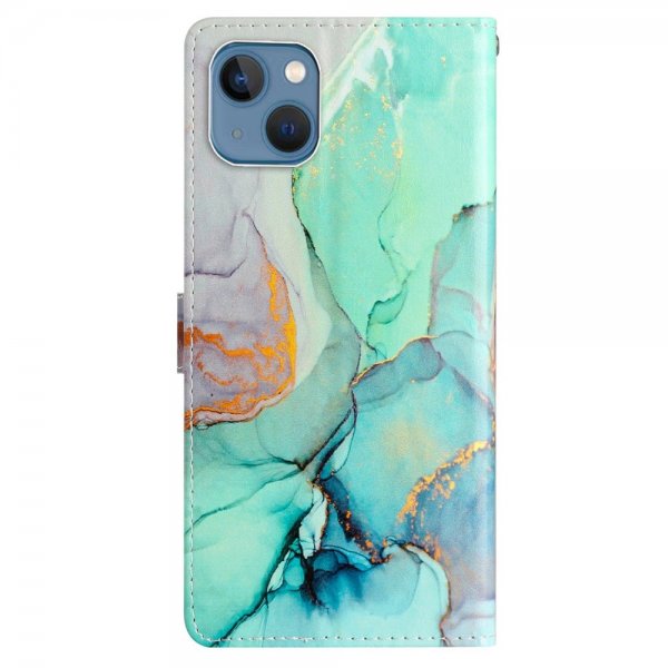 iPhone 15 Plus Cover Motiv Grøn Marmor