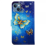 iPhone 15 Plus Cover Motiv Gylden Sommerfugl