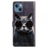 iPhone 15 Plus Cover Motiv Kat med Solbriller
