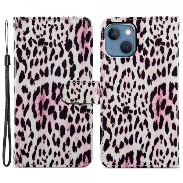 iPhone 15 Plus Cover Leopardmønster