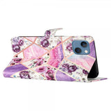 iPhone 15 Plus Cover Motiv Lilla Blomster