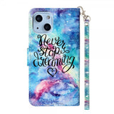 iPhone 15 Plus Cover Motiv Never Stop Dreaming