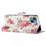 iPhone 15 Plus Cover Motiv Rosa Marmor