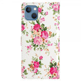 iPhone 15 Plus Cover Motiv Rosa Marmor