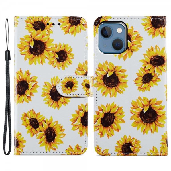 iPhone 15 Plus Etui Motiv Solsikker