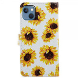 iPhone 15 Plus Etui Motiv Solsikker