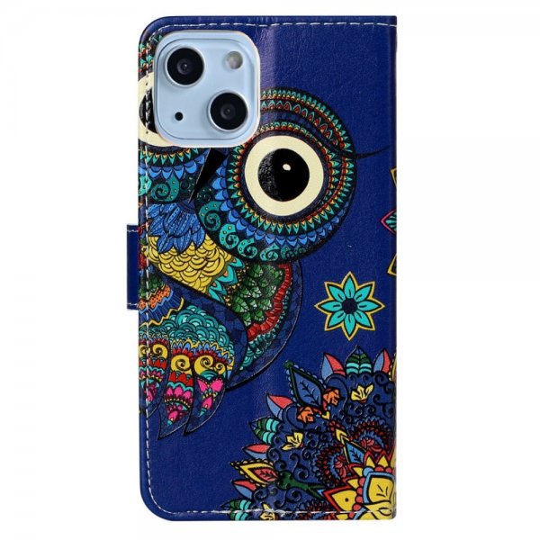iPhone 15 Plus Cover Motiv Ugle Mandala