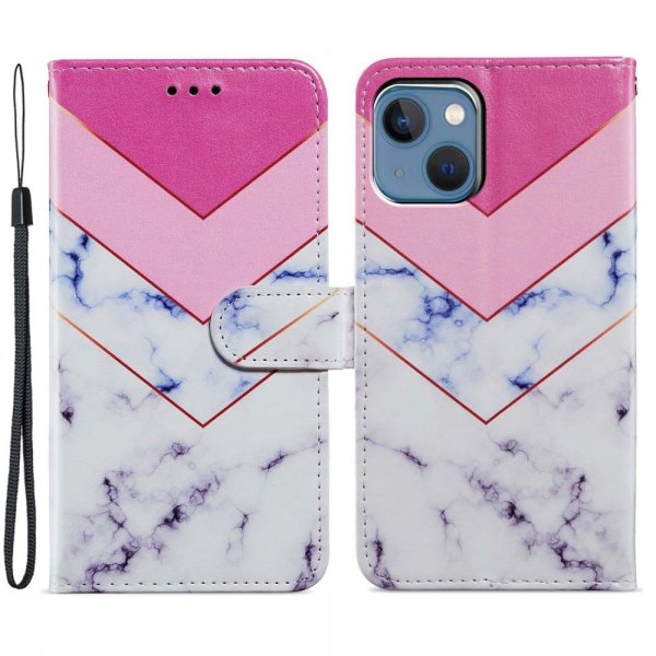 iPhone 15 Plus Cover Motiv Hvid Marmor