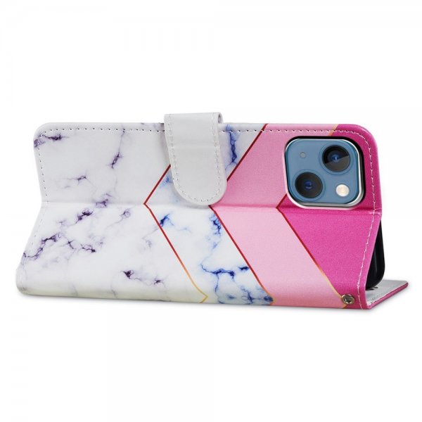 iPhone 15 Plus Cover Motiv Hvid Marmor