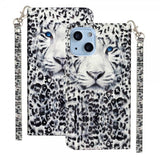 iPhone 15 Plus Cover Motiv Hvid Tiger