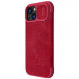 Nillkin iPhone 15 Plus Etui Qin Pro Series Rød