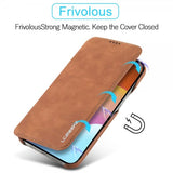 Lc.Imeeke iPhone 15 Plus Etui Retro Brun