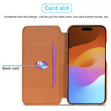 Lc.Imeeke iPhone 15 Plus Etui Retro Brun