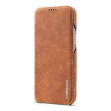 Lc.Imeeke iPhone 15 Plus Etui Retro Brun