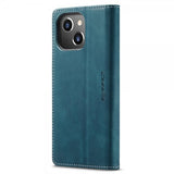CaseMe iPhone 15 Plus Etui Retro Flip Petrol