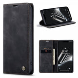 CaseMe iPhone 15 Plus Etui Retro Flip Sort