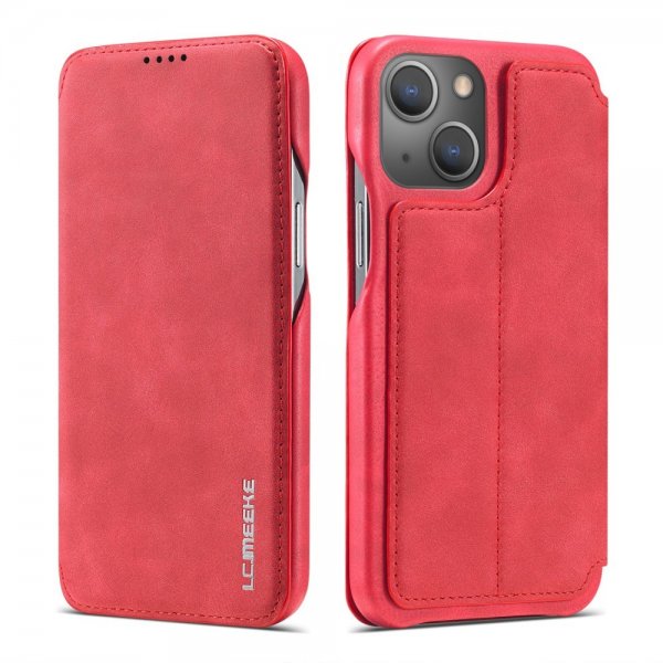 Lc.Imeeke iPhone 15 Plus Cover Retro Rød