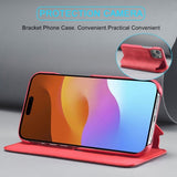 Lc.Imeeke iPhone 15 Plus Cover Retro Rød