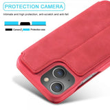 Lc.Imeeke iPhone 15 Plus Cover Retro Rød