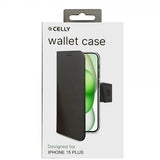Celly iPhone 15 Plus Cover Wally Wallet Case Sort
