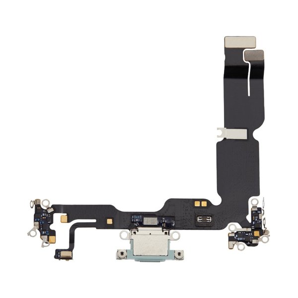 iPhone 15 Plus Opladerport med Flexkabel - Grøn