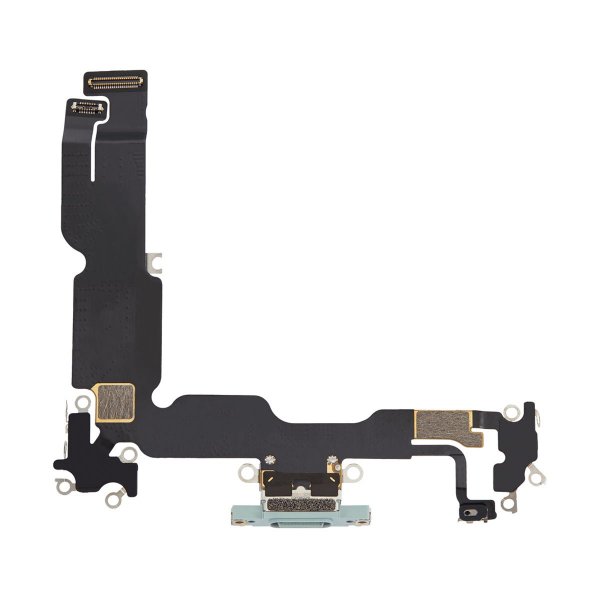 iPhone 15 Plus Opladerport med Flexkabel - Grøn