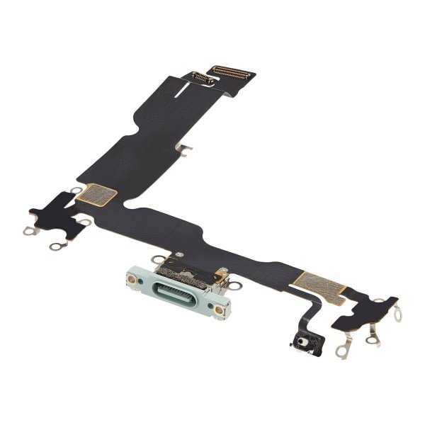 iPhone 15 Plus Opladerport med Flexkabel - Grøn