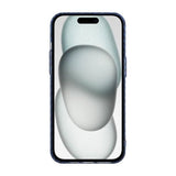 iPhone 15 Plus Cover Kulfibermønster Blå Lilla