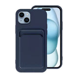 iPhone 15 Plus Cover Pung Blå