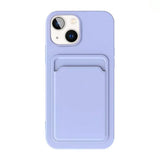 iPhone 15 Plus Cover Kortholder Lilla