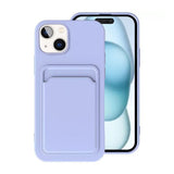 iPhone 15 Plus Cover Kortholder Lilla